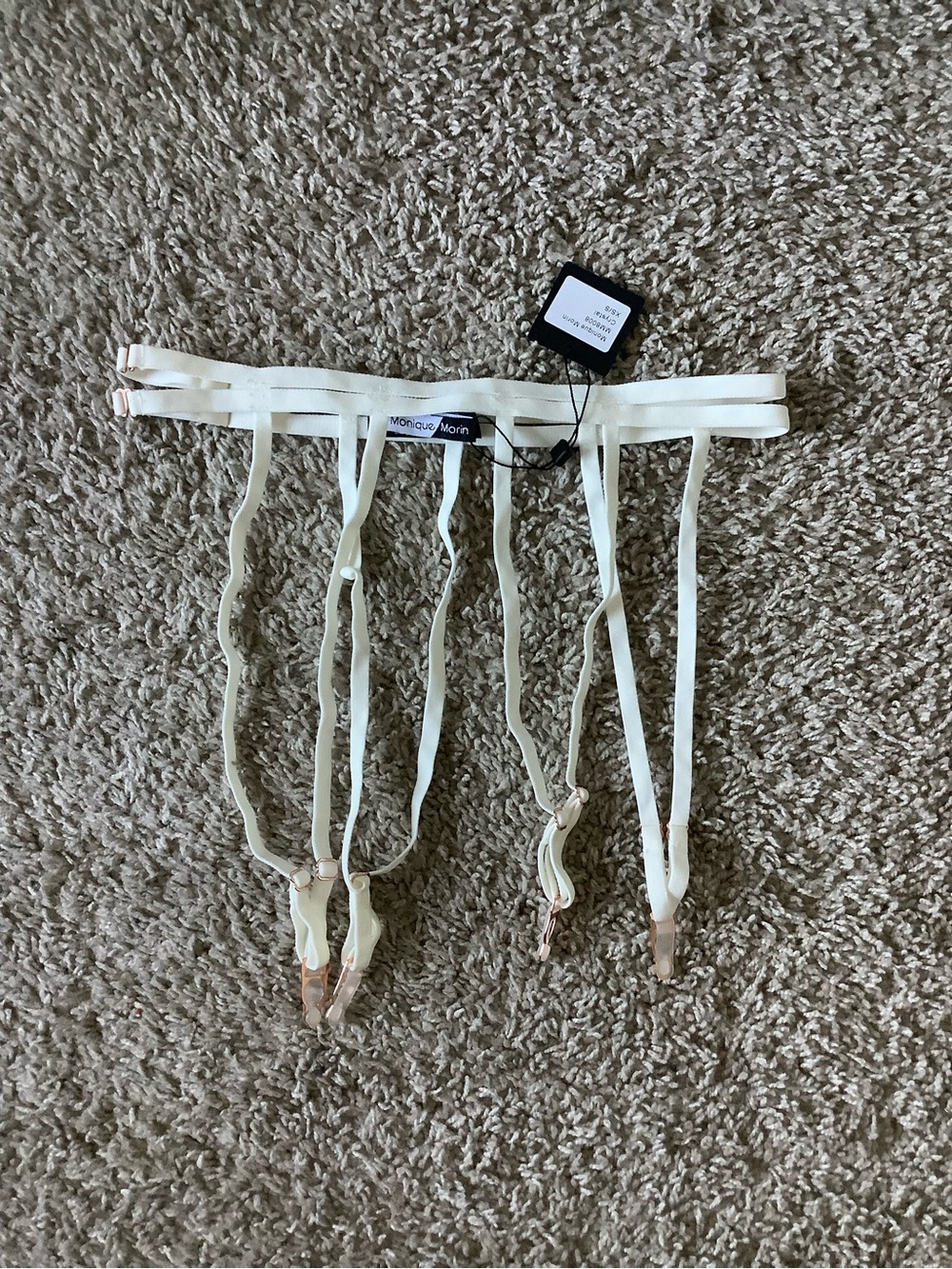 Monique Morin Ivory Garter Belt